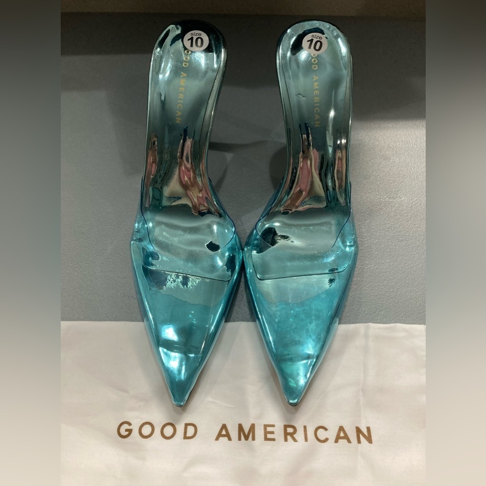 Cinder-F*ckin-Rella Heels in Blue - Picture 2 of 3